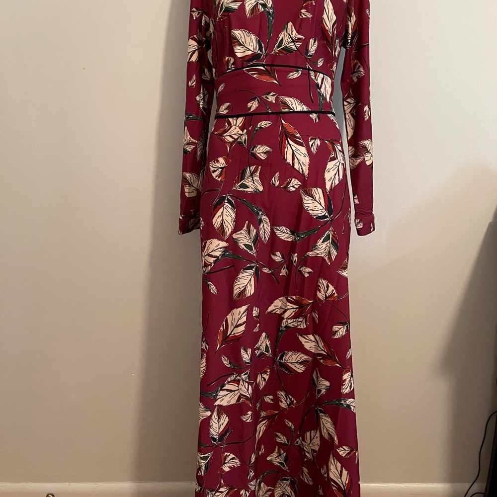 Maroon Maxi dress